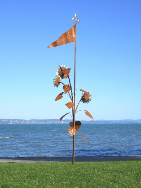 Sonnenblume Skulptur Eisen